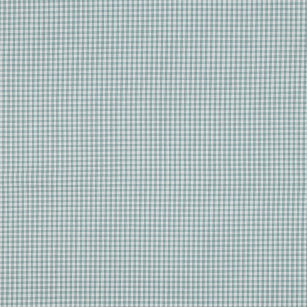 Popeline 100% coton mini vichy teal certifié oeko-tex (prix pour 10cm)