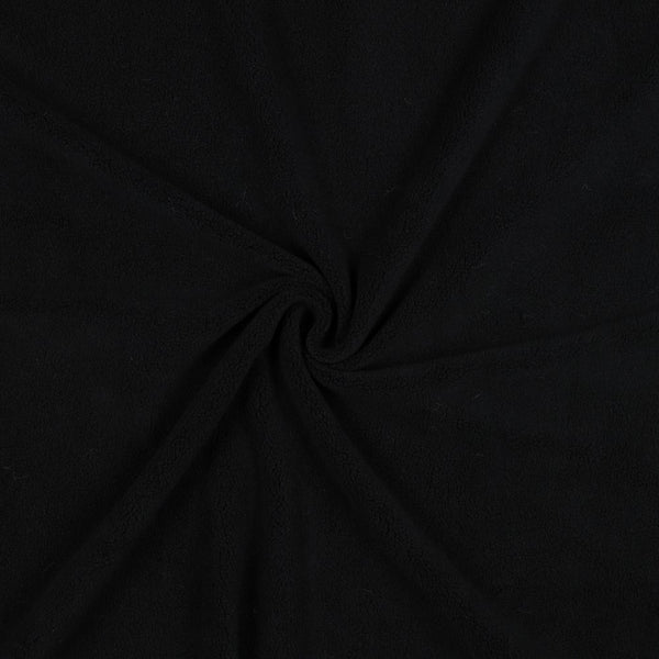 Micro fleece / polaire noire tout douce (prix pour 10cm)