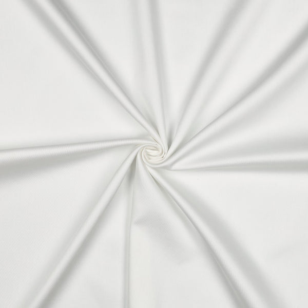 Satin 100% coton uni - blanc certifié oeko-tex (prix pour 10cm)