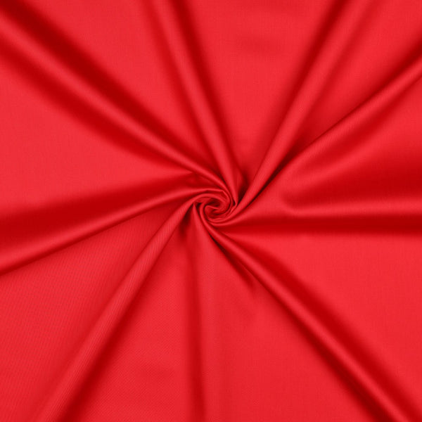 Satin 100% coton uni - red pepper certifié oeko-tex (prix pour 10cm)