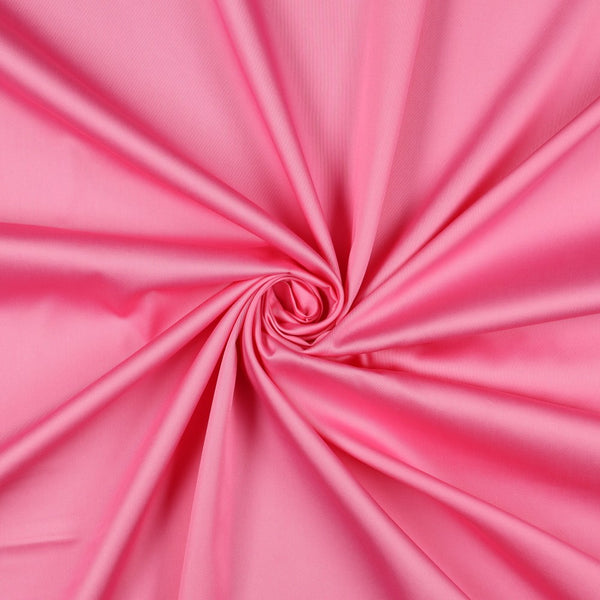 Satin 100% coton uni - rose pâle certifié oeko-tex (prix pour 10cm)