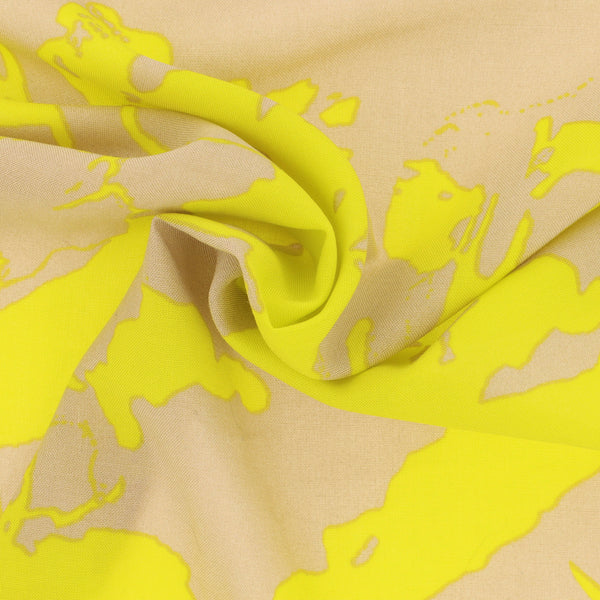 Viscose  Grande fleur jaune (Prix pour 10cm)