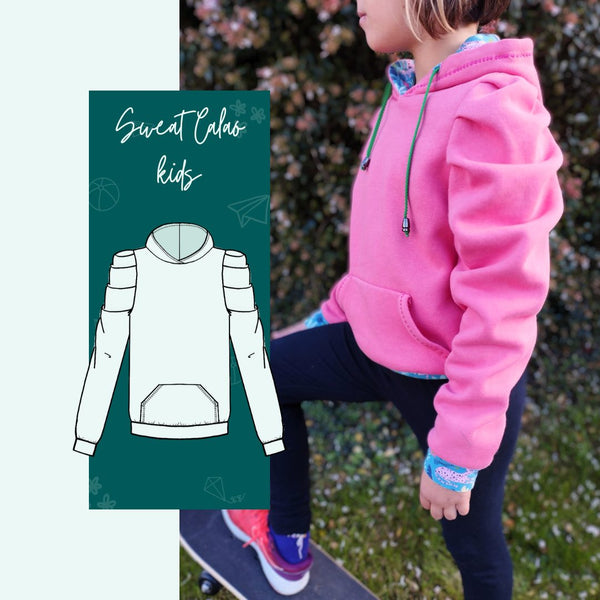 PDF - Patron digital enfant du sweat Calao kids de Instinct Couture (taille 2 à 12ans)