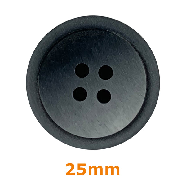 Boutons 4 trous rainuré 23mm - souris (prix à la pièce)