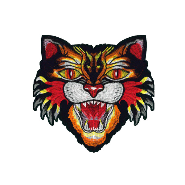 Patch thermocollant grande tête de tigre (prix à la pièce)