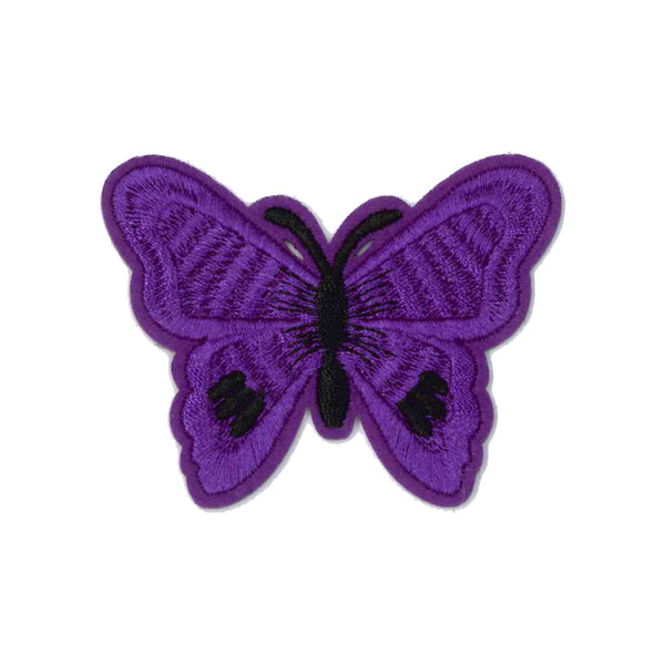 Patch thermocollant "papillon mauve et noir" - (prix à la pièce)