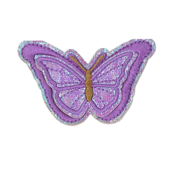 Patch thermocollant "papillon mauve" - (prix à la pièce)