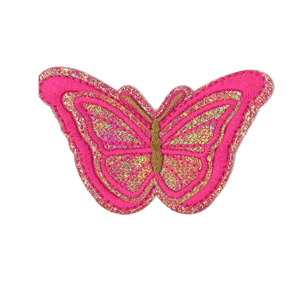 Patch thermocollant "papillon fuchsia" - (prix à la pièce)