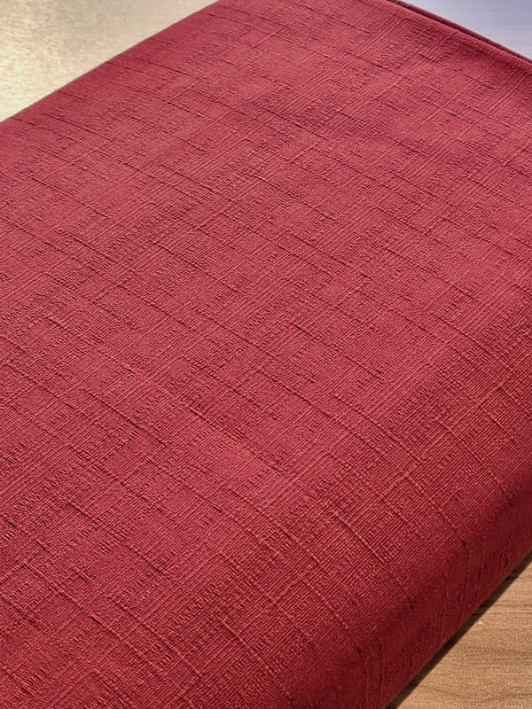 Tissu japonais 100% coton uni texturé - rouge (prix pour 10cm)