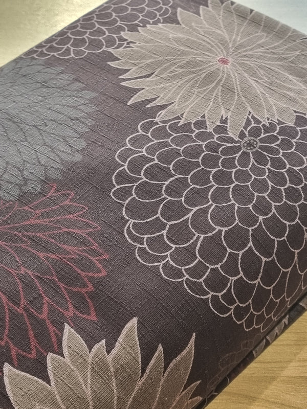 Hanabi tissu japonais au fond texturé - pourpre (prix pour 10cm)