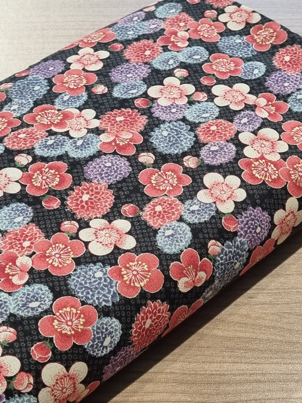 Tissu japonais - Fleurs de pruniers - Ume (prix pour 10cm)