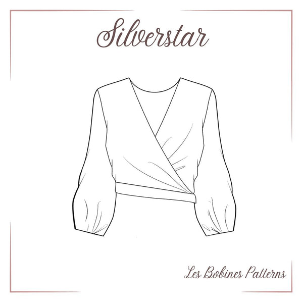 PDF - Patron digital de la blouse Silverstar des Bobines Patterns du 34 au 56 (fr)