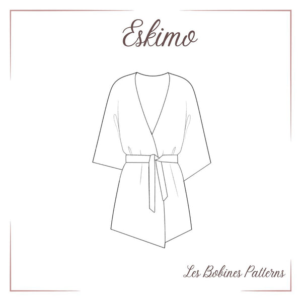 PDF - Patron digital du kimono Eskimo des Bobines Patterns du 34 au 56 (fr)