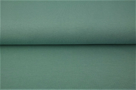 French terry brossé - menthe foncé - 95% coton et 5% élasthanne Oeko-tex (prix pour 10cm)