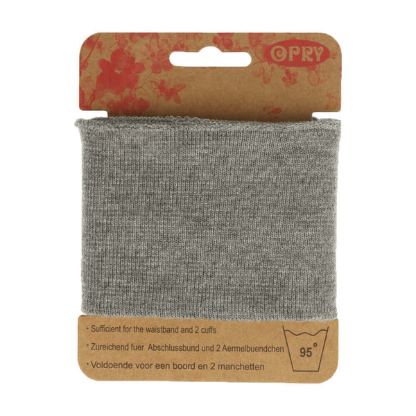 Bord cote uni en bande - gris souris chiné 03( prix à la pièce 110cm X 6,5cm)