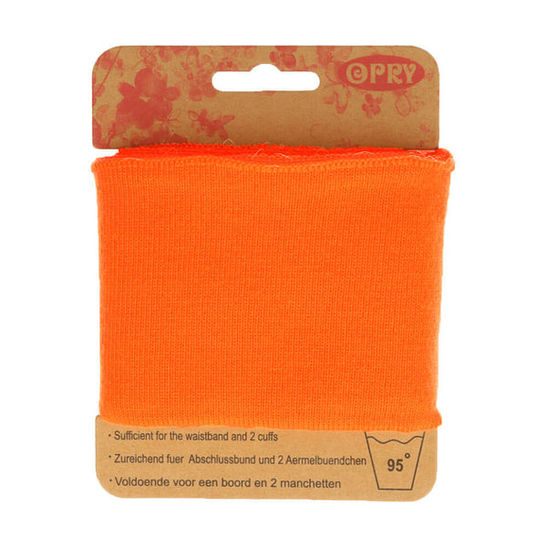 Bord cote uni en bande - orange flash 18  ( prix à la pièce 110cm X 6,5cm)