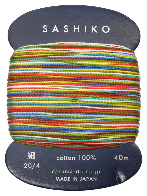 Fil sashiko de marque Daruma - Couleurs vives 501 - 40m (prix à la pièce)