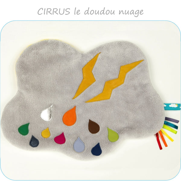 PDF - patron digital du doudou plat nuage Cirrus de Petits D'om (Fr)