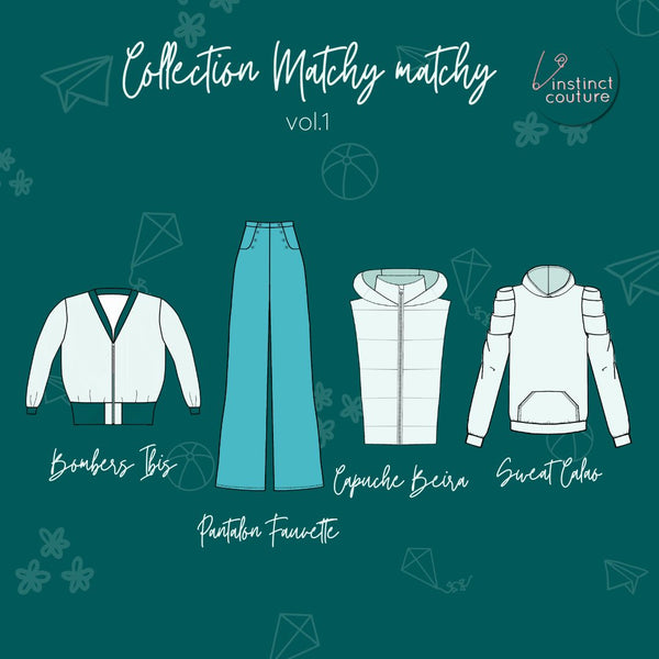 PDF - Patron digital enfant Matchy Matchy de Instinct Couture - VOLUME 1 : ENFANTS