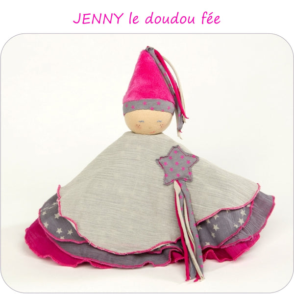 PDF - patron digital du doudou Jenny la fée de Petits D'om (Fr)