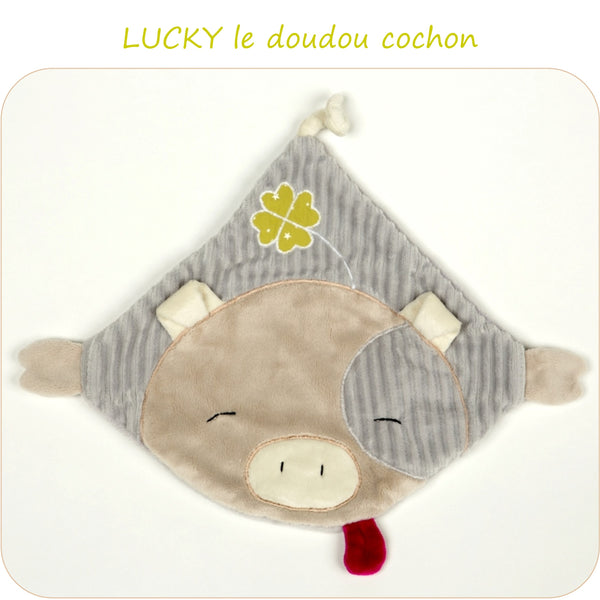 PDF - patron digital du doudou cochon Lucky de Petits D'om (Fr)