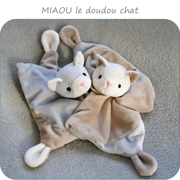 PDF - patron digital du doudou chat Miaou de Petits D'om (Fr)