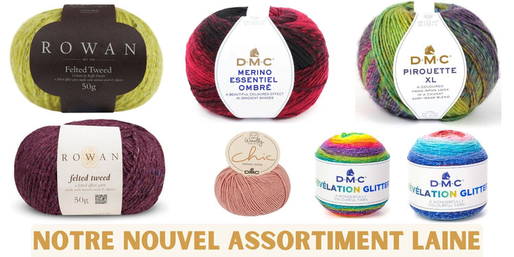 Assortiment de pelotes de fil de coton - 50 g - Oeko-Tex Cotton