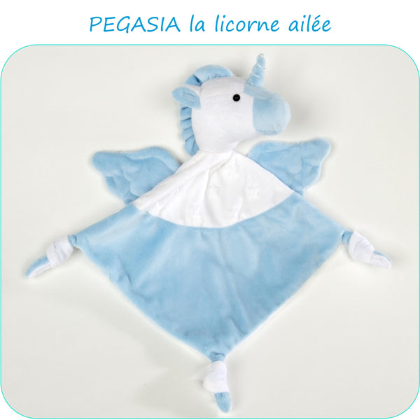 PDF - patron digital du doudou licorne ailée Pegasia de Petits D'om (Fr)