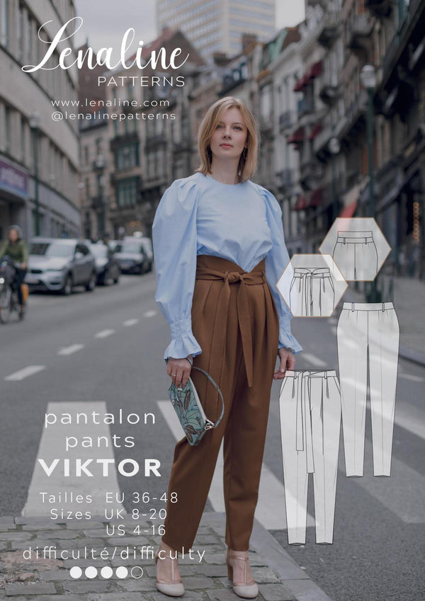 PDF - Patron du pantalon Viktor de Lenaline du 36 au 48 (fr)