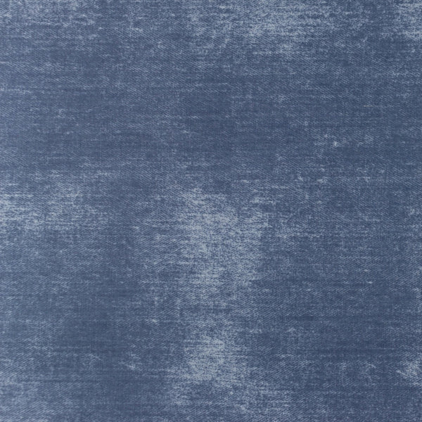 Coupon de 3m de popeline 100% coton faux uni bleu  - certifié oeko-tex