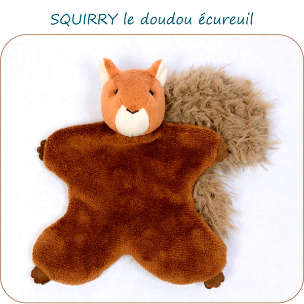 PDF - patron digital du doudou / peluche écureuil Squirry de Petits D'om (Fr)