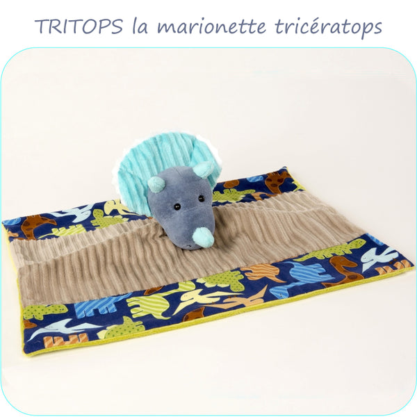 PDF - patron digital du doudou marionnette Tritops de Petits D'om (Fr)