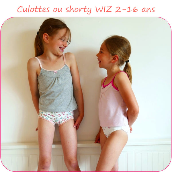 PDF - patron digital de la culotte et shorty Wiz de Petits D'om de 2 à 16ans (Fr)