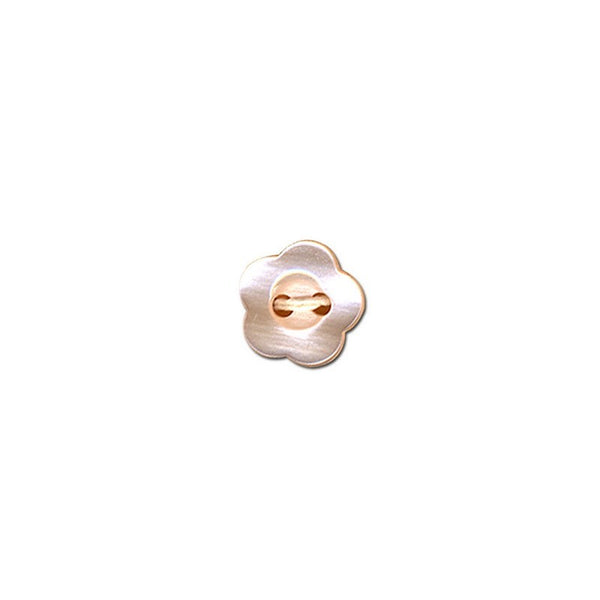 Boutons  Fleur de 12mm -  couleur rose layette (prix à la pièce)