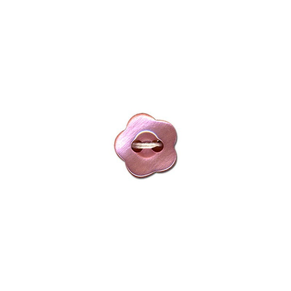 Boutons  Fleur de 12mm -  couleur rose tirant sur le lilas (prix à la pièce)