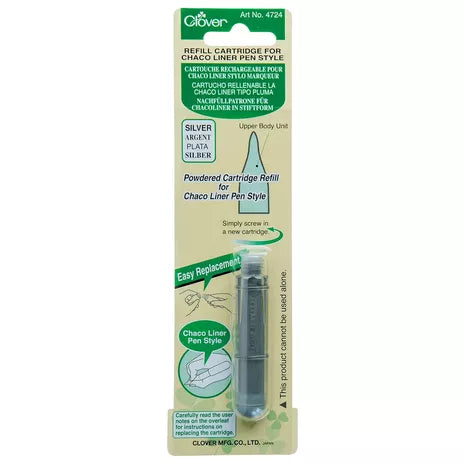 Recharge de craie argent pour chaco pen de marque Clover - prix à la pièce