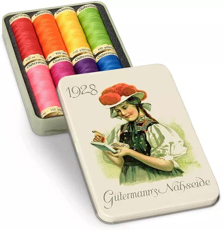 Set de fils Gütermann - Boîte nostalgie 1928 - 8X100m (prix pour le set)