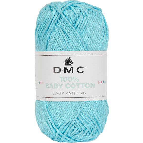 DMC - 100% baby cotton  - Bleu lagon 785 (prix pour 1 pelote)