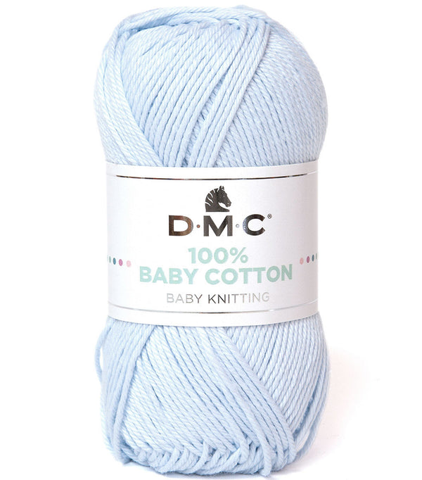 DMC - 100% baby cotton  - Bleu dragée 765 (prix pour 1 pelote)