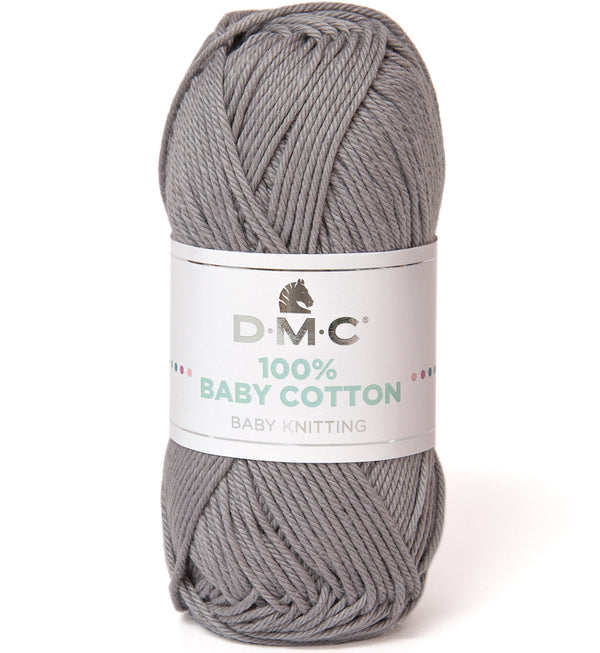 DMC - 100% baby cotton  - Gris souris 759 (prix pour 1 pelote)