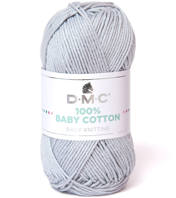 DMC - 100% baby cotton  - Gris perle 757 (prix pour 1 pelote)