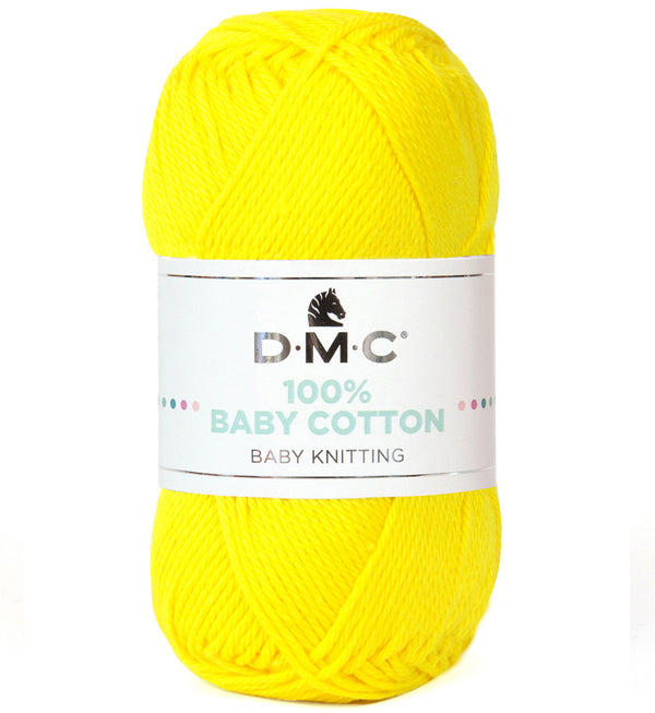 DMC - 100% baby cotton  - Jaune citron 788 (prix pour 1 pelote)