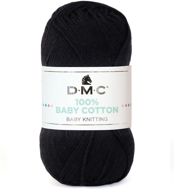 DMC - 100% baby cotton  - Noir réglisse 775 (prix pour 1 pelote)