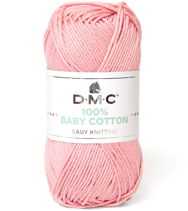 DMC - 100% baby cotton  - Rose bonbon 764 (prix pour 1 pelote)