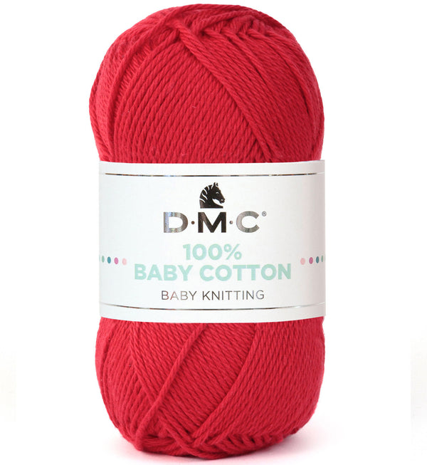 DMC - 100% baby cotton  - Cerise 789 (prix pour 1 pelote)