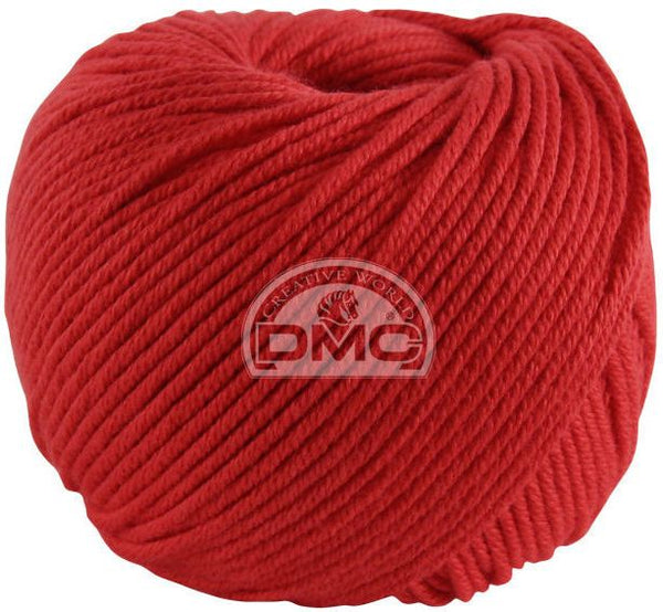 DMC - natura medium - rouge 55 (prix pour 1 pelote)