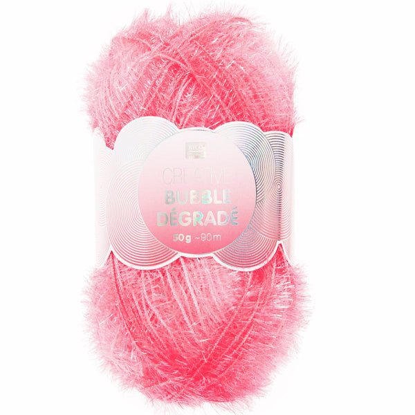 Rico Créative Bubble Dégradé  couleur 003 - rose fluo (prix pour 1 pelote)