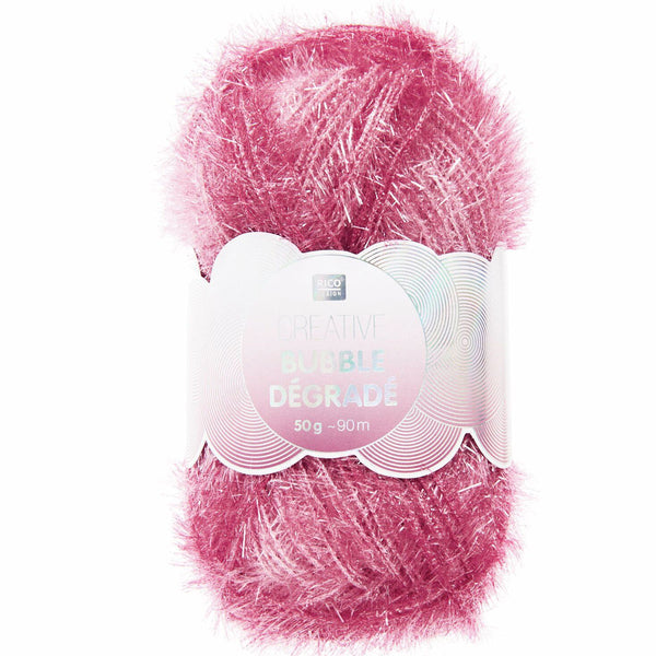 Rico Créative Bubble Dégradé  couleur 004 - rouge (prix pour 1 pelote)