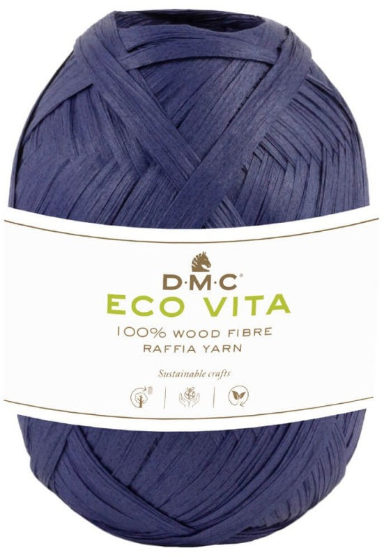 DMC - Eco Vita Raphia couleur 71 - bleu marine (prix pour 1 pelote)