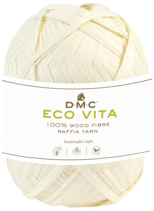 DMC - Eco Vita Raphia couleur 31 - crème (prix pour 1 pelote)